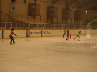 軽井沢のコテージから近いアイススケート場